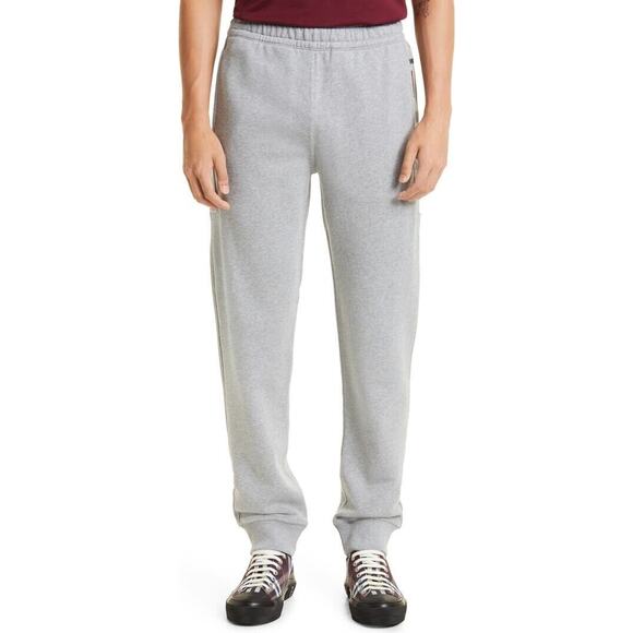 NWT Burberry Stephan Size L Pale Gray Melange Nova Check Jogger Sweatpants $800 - Picture 3 of 13